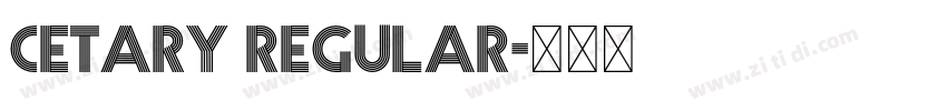 Cetary Regular字体转换